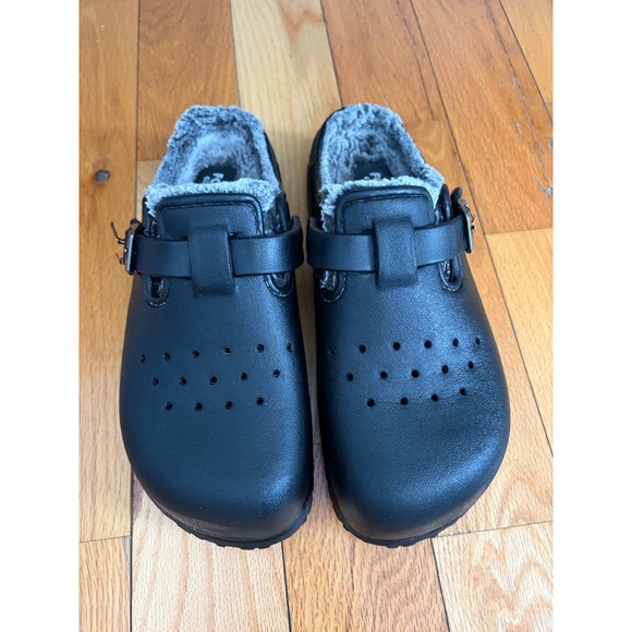 Skechers Foamies Cali Breeze Lined Clog Womens Slip On Size 8 Black - Picture 2 of 7